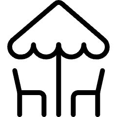 Table Restaurant Beach Icon from Ultimate Light Set