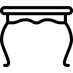 Table Retro Icon from Ultimate Light Set