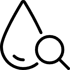 Blood Drop Search Icon from Ultimate Light Set