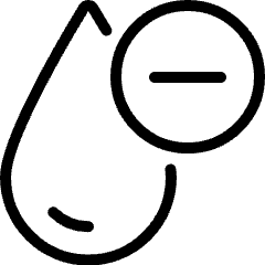 Blood Drop Type Negative Icon from Ultimate Light Set