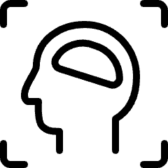Brain Head Icon from Ultimate Light Set