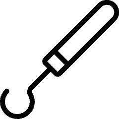 Dentistry Tooth Hook Icon from Ultimate Light Set