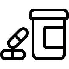 Drugs Pills Box Icon from Ultimate Light Set