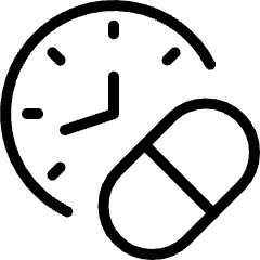 Pill Clock Icon from Ultimate Light Set