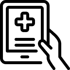 Medical App Tablet Icon from Ultimate Light Set