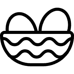 Easter Egg Basket Icon from Ultimate Light Set