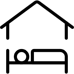 Hotel Bedroom Icon from Ultimate Light Set