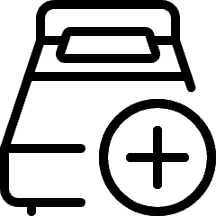 Hotel Double Bed Add Icon from Ultimate Light Set