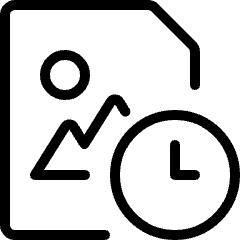 Image File Clock Icon from Ultimate Light Set