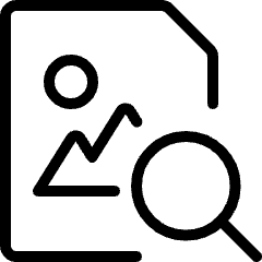 Image File Search Icon from Ultimate Light Set