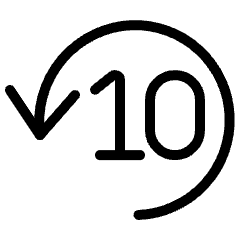 Timer 10 Icon from Ultimate Light Set