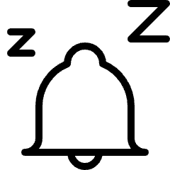 Alarm Bell Sleep Icon from Ultimate Light Set