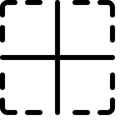 Cell Border Horizontal Vertical Icon from Ultimate Light Set