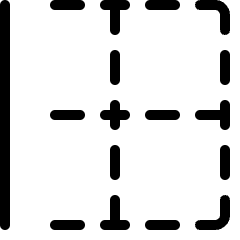 Cell Border Left Icon from Ultimate Light Set