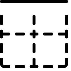 Cell Border Top Icon from Ultimate Light Set