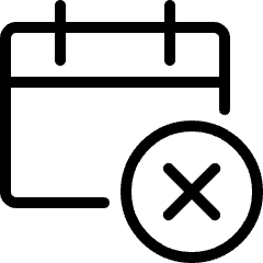 Calendar Disable 1 Icon from Ultimate Light Set
