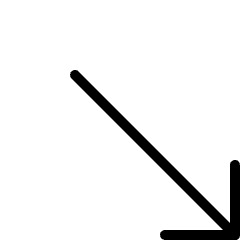 Keyboard Arrow Bottom Right Icon from Ultimate Light Set