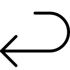 Keyboard Arrow Return Icon from Ultimate Light Set