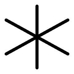 Keyboard Asterisk 1 Icon from Ultimate Light Set