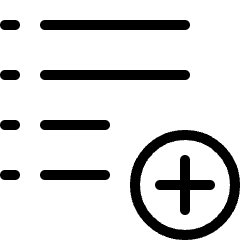 List Add Icon from Ultimate Light Set