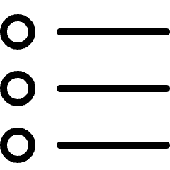 List Bullets Icon from Ultimate Light Set