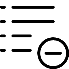 List Remove Icon from Ultimate Light Set