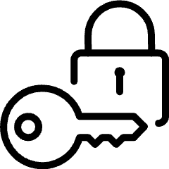 Key Lock Icon from Ultimate Light Set