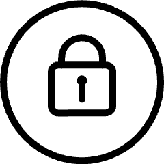 Lock Circle Icon from Ultimate Light Set