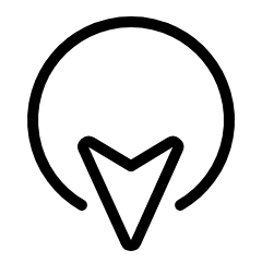 Cursor Move Down Icon from Ultimate Light Set