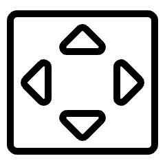 Direction Button Square Icon from Ultimate Light Set