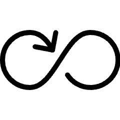 Button Loop Arrow Icon from Ultimate Light Set