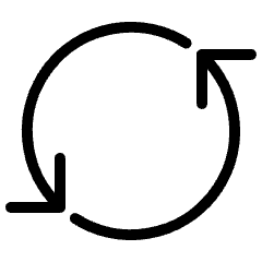 Button Refresh Arrows Icon from Ultimate Light Set