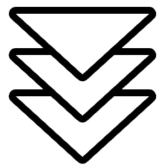 Navigation Arrows Down Icon from Ultimate Light Set