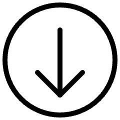 Navigation Down Circle Icon from Ultimate Light Set