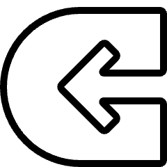 Navigation Left 4 Icon from Ultimate Light Set