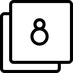 Paginate Filter 8 Icon from Ultimate Light Set