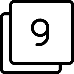 Paginate Filter 9 Icon from Ultimate Light Set