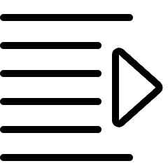 Indent Increase Icon from Ultimate Light Set