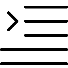 Paragraph Indent Icon from Ultimate Light Set