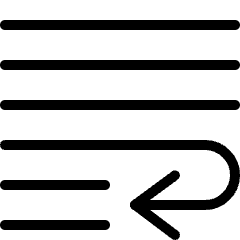 Paragraph Indent Last Line Icon from Ultimate Light Set