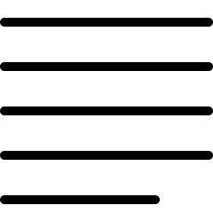 Paragraph Justified Align Icon from Ultimate Light Set