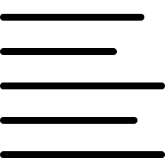 Paragraph Left Align Icon from Ultimate Light Set