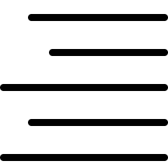 Paragraph Right Align Icon from Ultimate Light Set