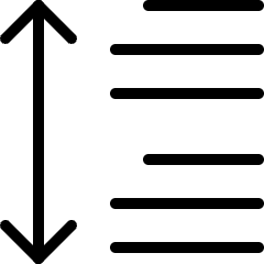 Paragraph Spacing Icon from Ultimate Light Set