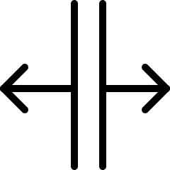 Expand Horizontal Left Right Icon from Ultimate Light Set