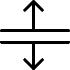 Expand Vertical Left Right Icon from Ultimate Light Set