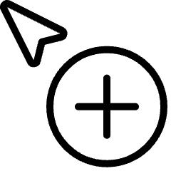 Cursor Add Icon from Ultimate Light Set
