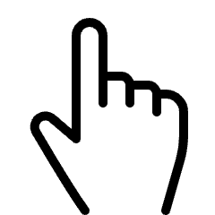 Cursor Hand 1 Icon from Ultimate Light Set