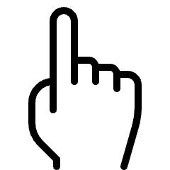 Cursor Hand Icon from Ultimate Light Set