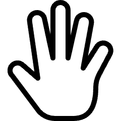 Hand Expand Icon from Ultimate Light Set